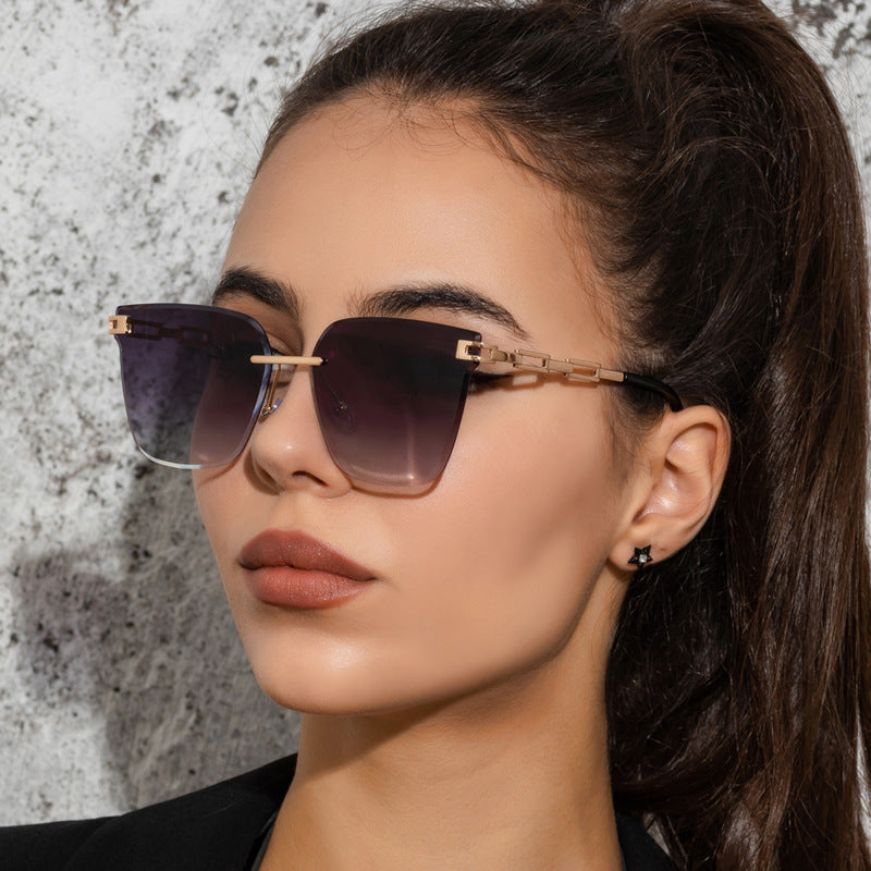SHD DATES – Frameless Gradient Metal Sunglasses