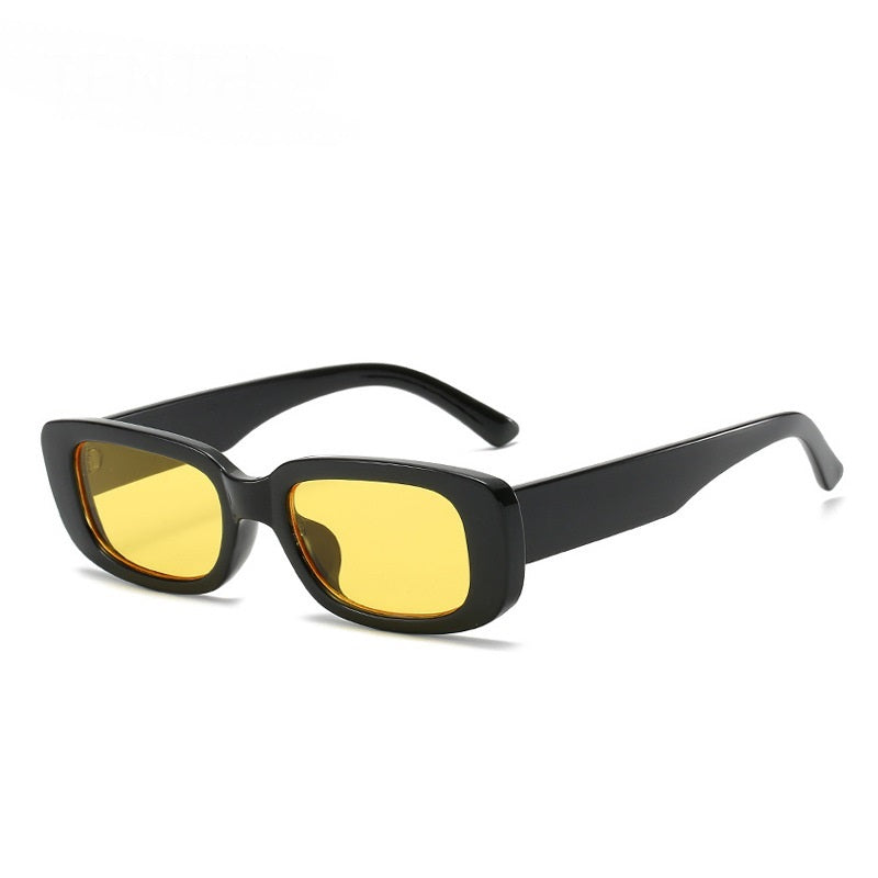 Translucent Thick Frame Sunglasses