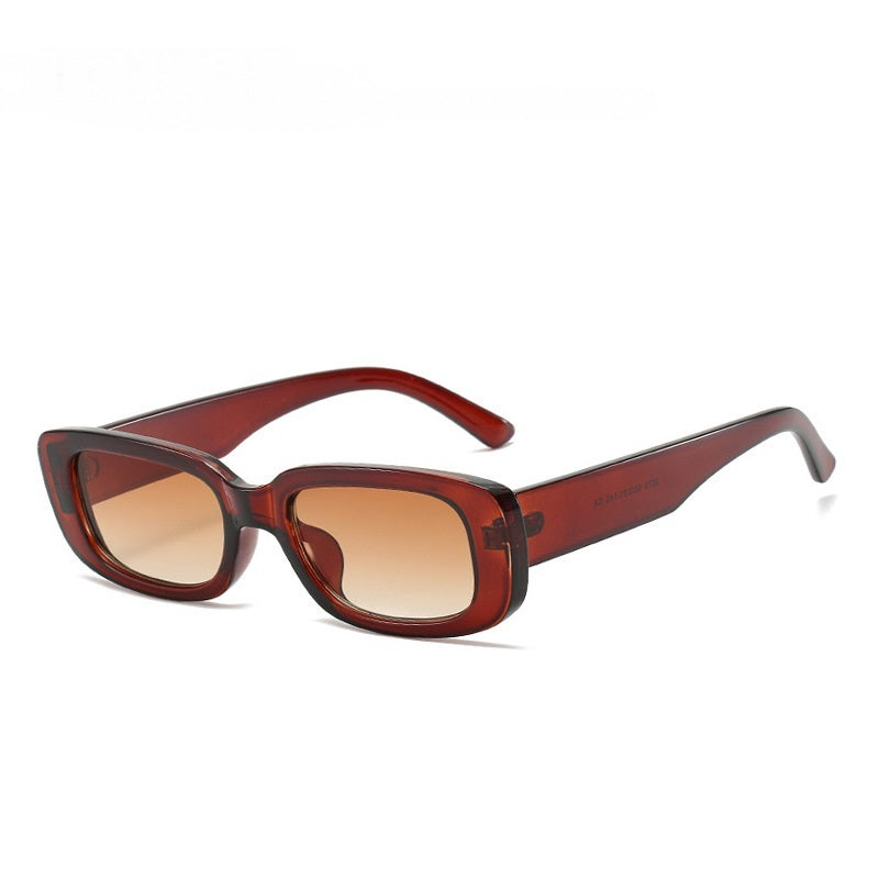 Translucent Thick Frame Sunglasses