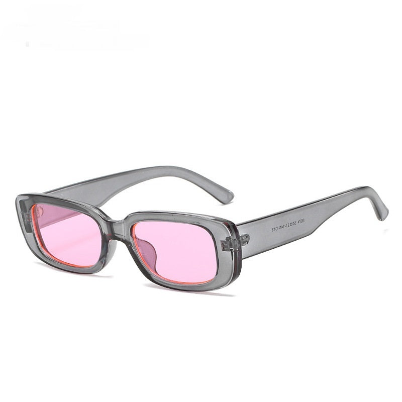 Translucent Thick Frame Sunglasses