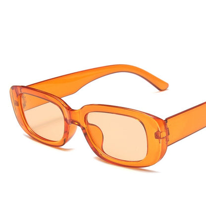 Translucent Thick Frame Sunglasses