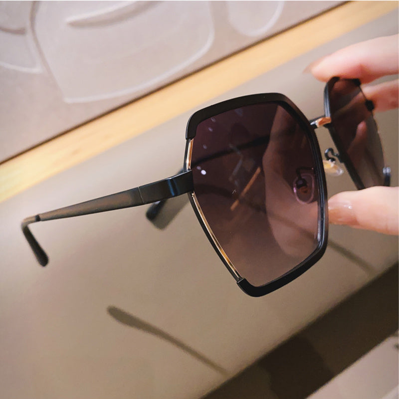 Ins Vintage Half-Frame Sunglasses