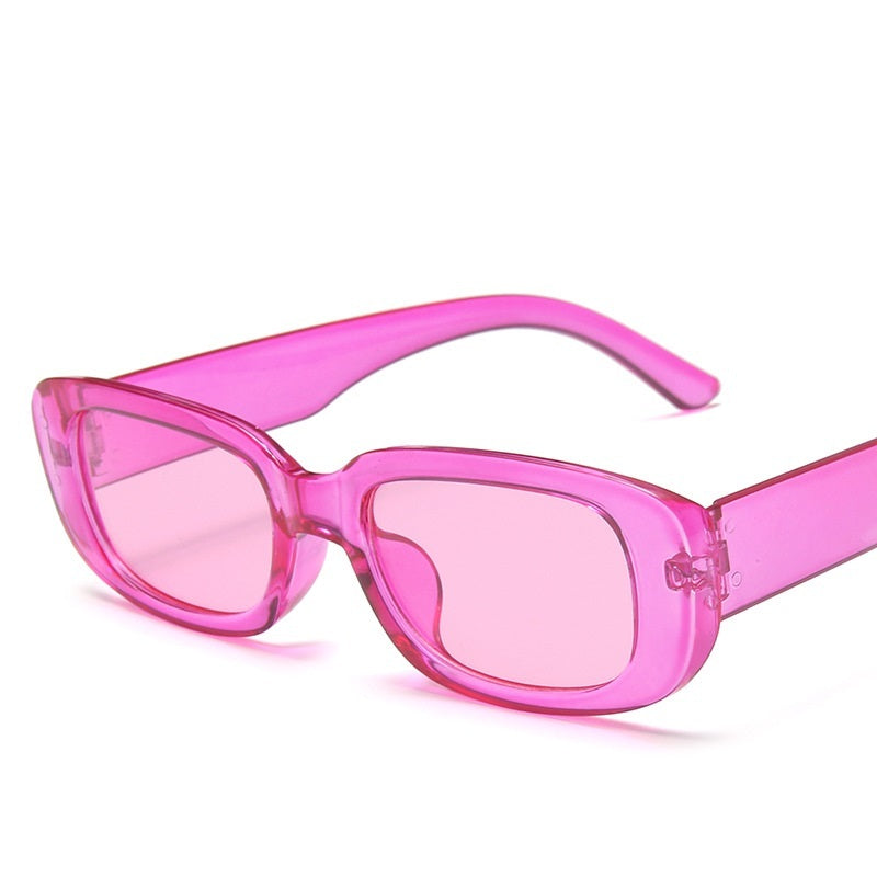 Translucent Thick Frame Sunglasses