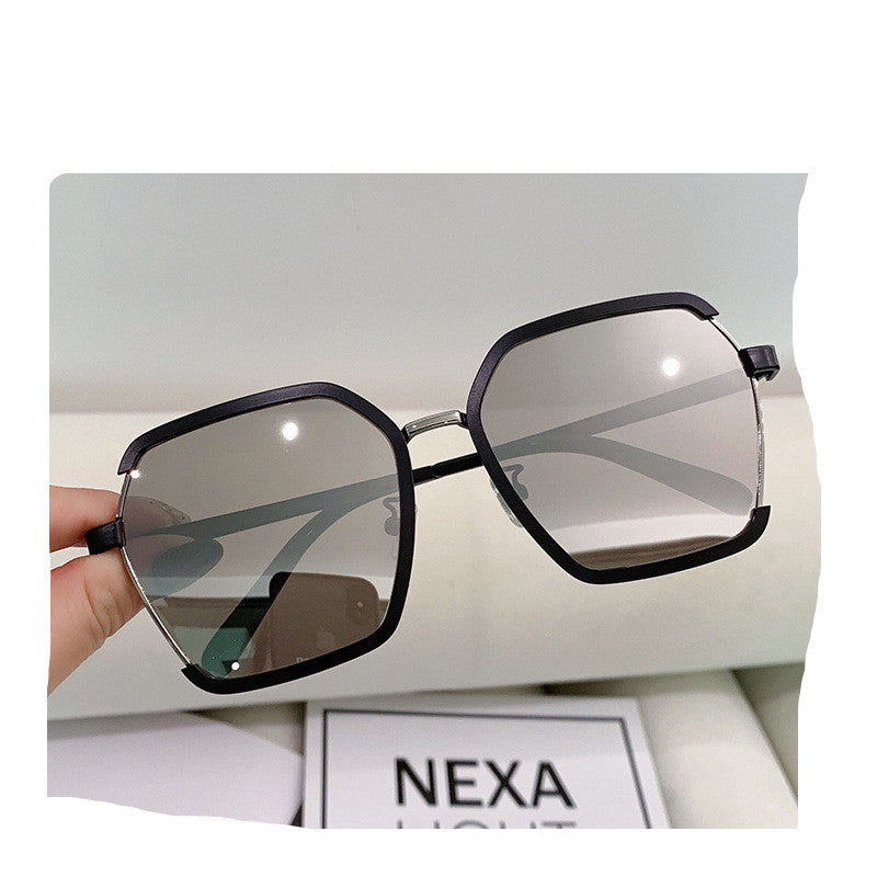 Ins Vintage Half-Frame Sunglasses