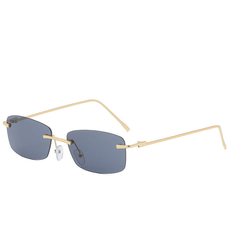 SHD RECTANGLE – Rimless Cut-Edge Sunglasses
