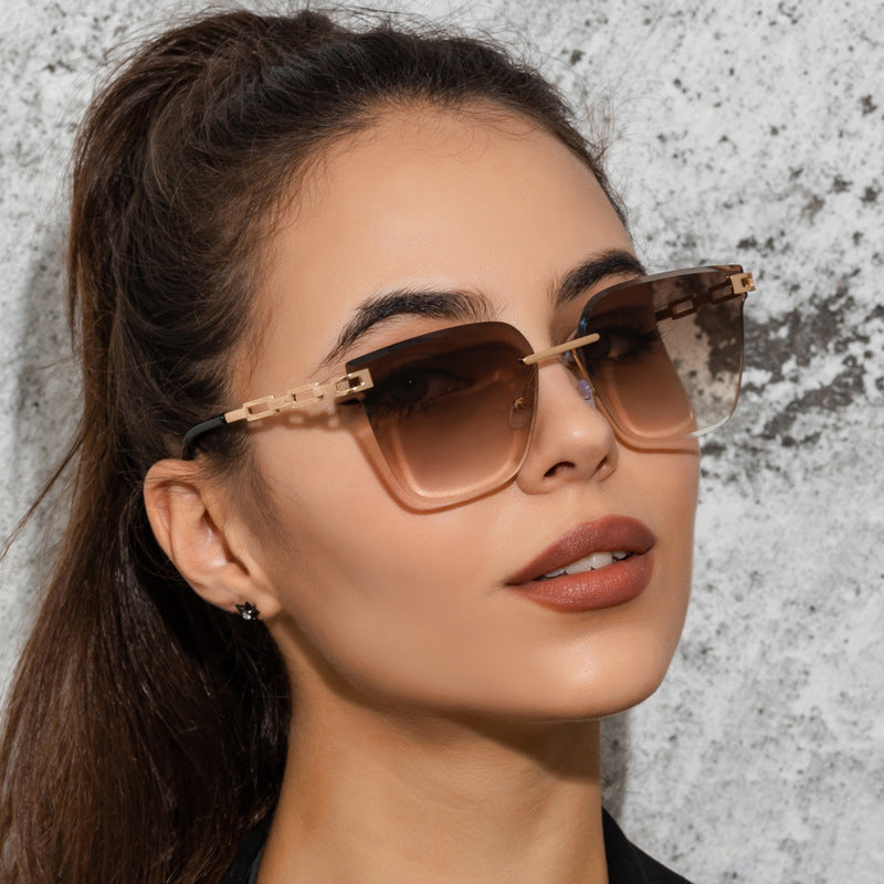 SHD DATES – Frameless Gradient Metal Sunglasses