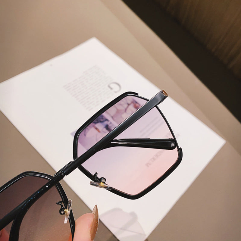 Ins Vintage Half-Frame Sunglasses