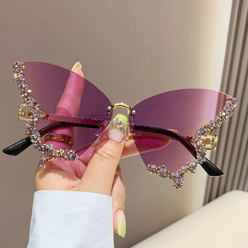 Luxury Diamond Butterfly Sunglasses