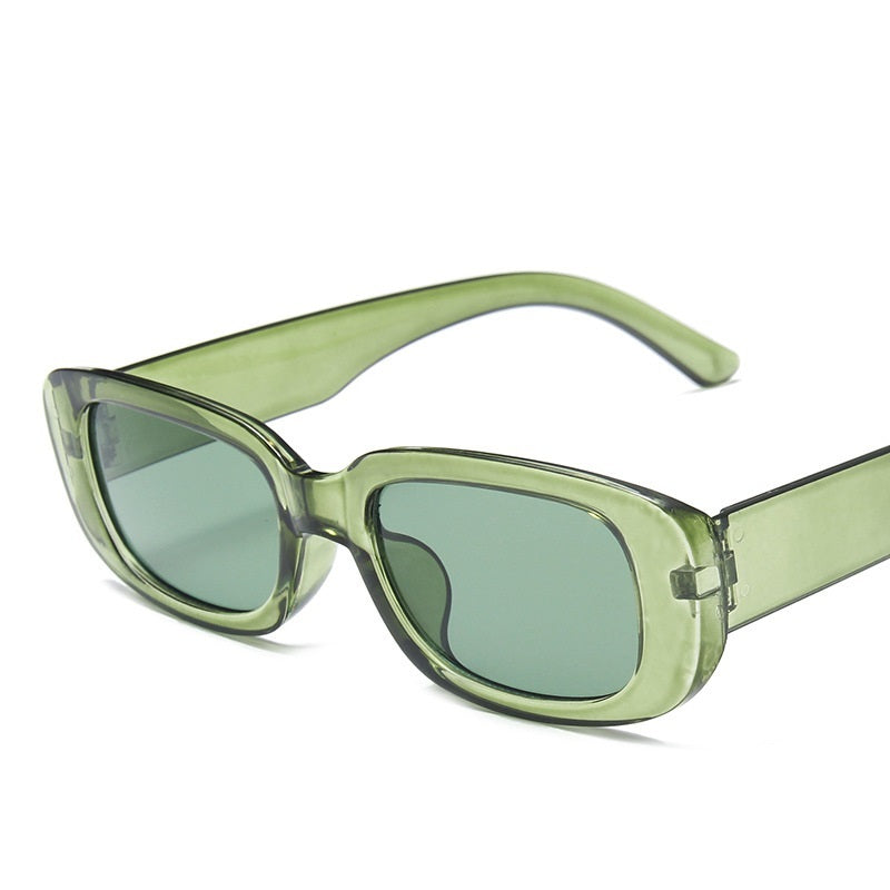 Translucent Thick Frame Sunglasses